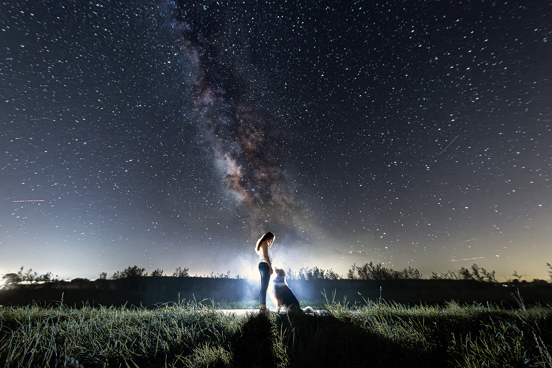 Sternenshooting Milchstrasse